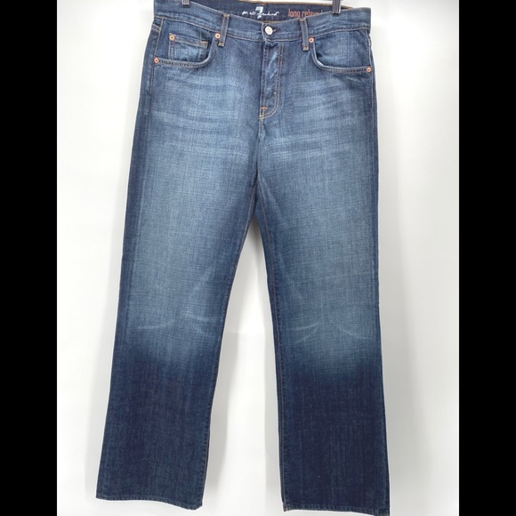 7 for All Mankind- Men’s blue Relaxed fit Jeans - Picture 2 of 7